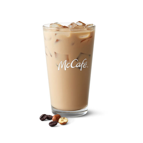 iced hazelnut latte